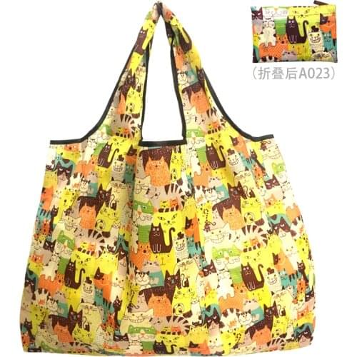 Large Reusable Handbag Heavy Foldable Womens Bag Grocery Store Shopping Bag Tote Bag Shoulder Bag Environmental Protection Bag