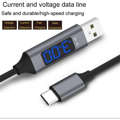 Intelligent digital display data line USB Cable For Apple, Tablet, Huawei, Xiaomi, Samsung and other devices