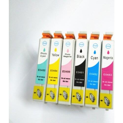 Vilaxh t0481-t0486 e0481 compatible ink cartridge For EPSON Stylus Photo R200 R300 R340 R300 R300M R320 RX500 RX600 RX620 RX640