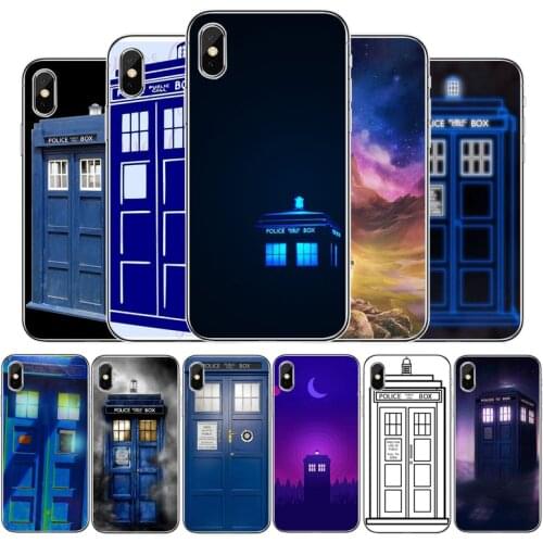 Compact Tardis Dr Doctor Who Police Call Box case For iphone 11 Pro MAX 5 6 7 8 9 10 X XS XR XSMAX Plus SE 2020 Back Cover