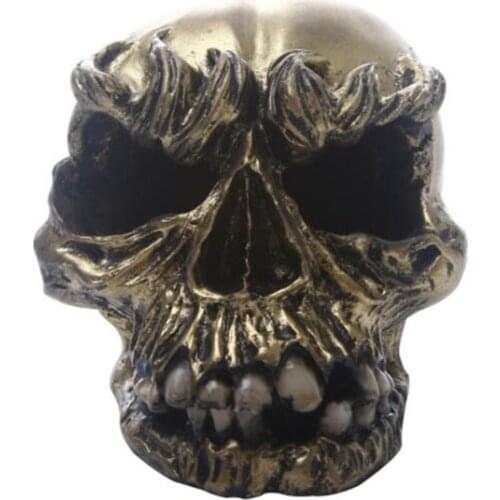 Terror Skull Piggy Bank Resin Crafts Ornaments Saving Box For Coin Home Decoration Safe Deposit Best Boys Gifts Money Box