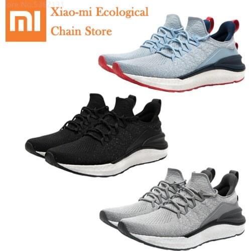 Hot Xiaomi Mijia Shoes 4 Men Outdoor Sports Sneakers Comfortable Breathable Light Shoes Sneakers 3 Goodyear Rubber PK Mijia 2