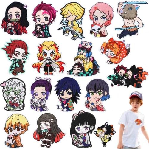 Cool Cartoon Character Embroidery Iron On Patches For Clothes DIY Washable Backpack/Clothing Patches Cute Child Embroidery Patch