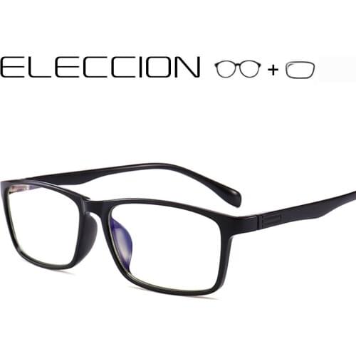 ELECCION TR90 Prescription Glasses Men Women 2019 New Square Eyewear Myopia Eyeglasses Women Optical Frames With eye Lenses
