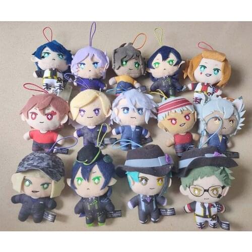 Disney Twisted-Wonderland original anime figure Keyring Keychain Plush Doll TOY