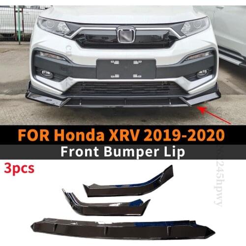 Front Bumper Lip Chin Exterior Part Body Kit Diffuser Spoiler Deflector Decoration Splitter For Honda XRV 2019 2020