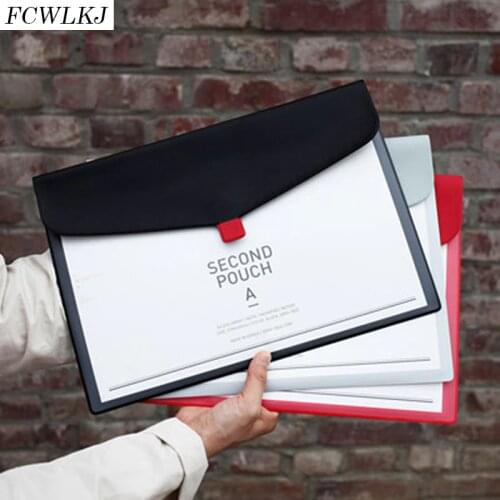 Translucent A4 Portable Briefcase Document Storage Bags Office Information Arrange Pencil Case Stationery Organizer Packages