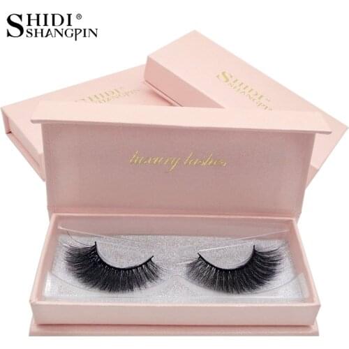 SHIDISHANGPIN 1 Pair mink eyelashes natural long 3d mink lashes 1 box false eyelashes hand made 3d false lash eyelash extension
