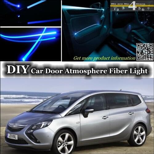 Interior Ambient Light Tuning Atmosphere Fiber Optic Band Lights For Opel Zafira A / B / C For Chevrolet Zafira Tourer Inside