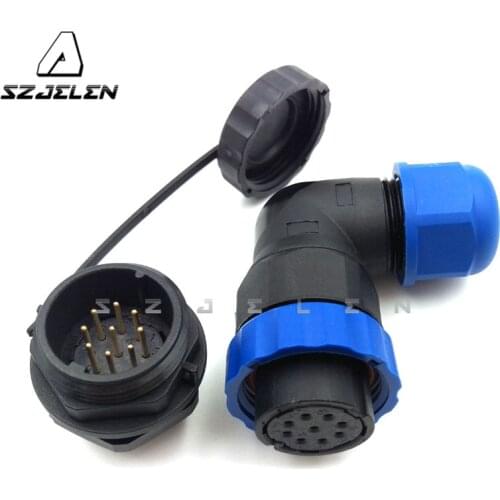 SD20TP-ZM , IP67 waterproof 9 pin Male and female connector, IP68 conector 9 pin power connector for led display