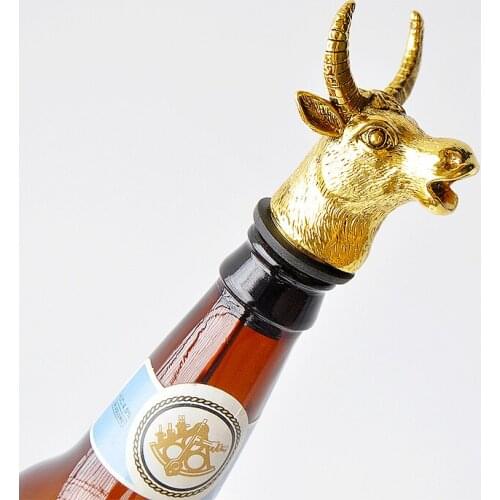 High grade heavy vintage European style stainless steel wine pour champagne stopper personalized decoration bar wine stopper