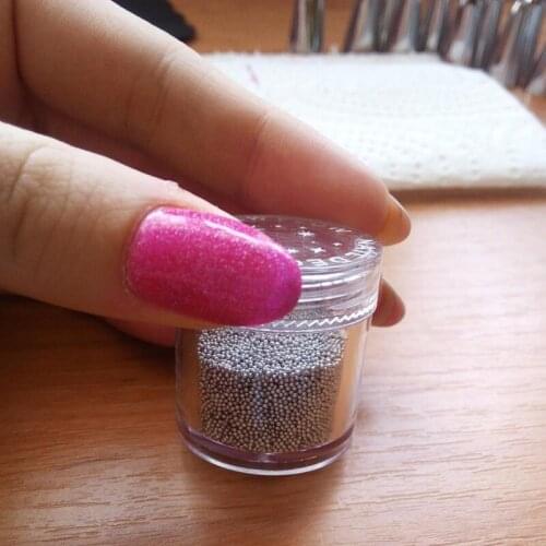 1 Box 0.8-1mm 3D Micro Beads 10ML Tiny Rhinestones Micro Beads For Nails DIY Colorful 3D Glitter Nail Art Decorations PLA06-15