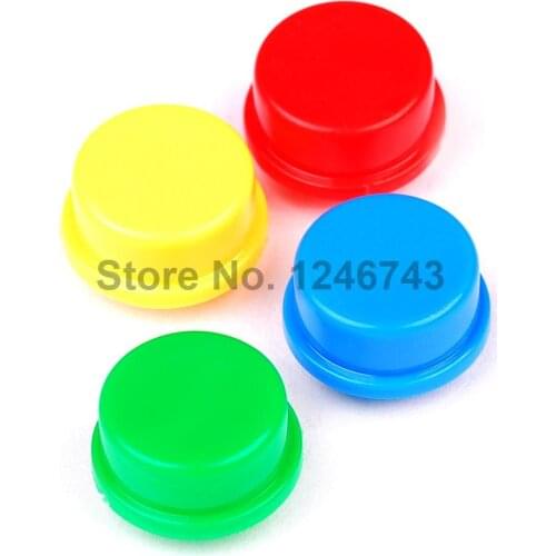 10PCS B3F Round Switch Cap Button Cap 12*12*7.3 Red/Yellow/Blue/Green