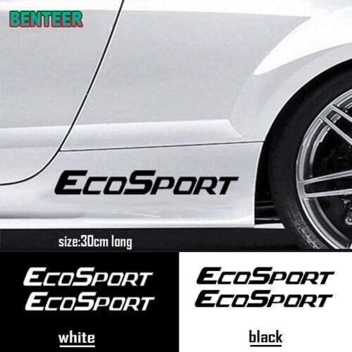 2pcs/lot Reflective car body sticker For Ford Ecosport