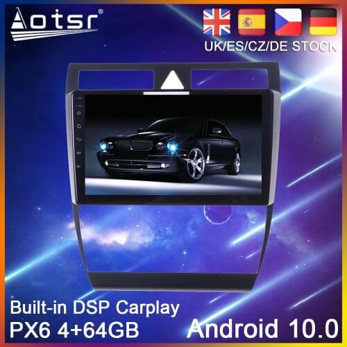 Android 10 PX6 Car GPS Navigation For Audi A6 C5 1997-2004 S6 2 1999-2004 RS6 Car DVD Auto Radio Multimedia Player HeadUnit 2Din