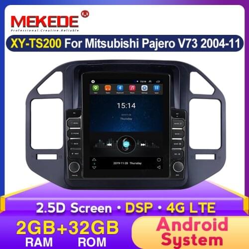 Tesla screen Android System Car Multimedia Player For Mitsubishi Pajero V60 V68 V73 2004-2011 Radio stereo GPS Navigation 4G Lte