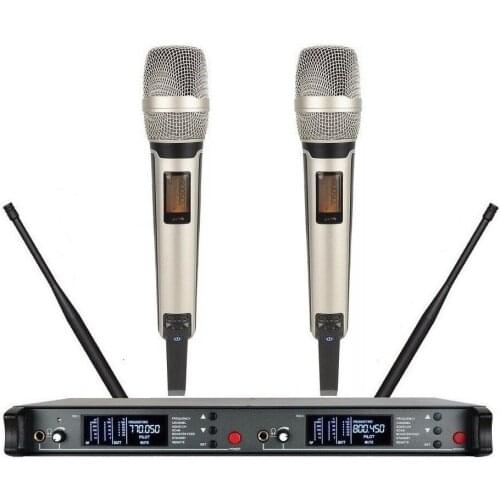 Bolymic 2 x100 Channels uhf System Wireless Cordless Mic for Sennheiser skm9000 Handheld System
