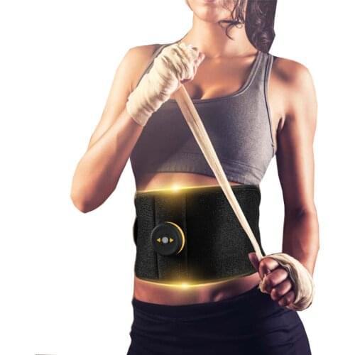 Vibration EMS Wireless Muscle Stimulator Trainer Abdominal Muscle Exerciser Weight Loss Body Slimming Belt Fat Burning Massager