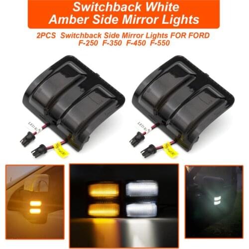 Side Switchback Marker Marker & Turn Signal Light for 2008-2016 F250 F350 F450 F550 Super Duty Running Light Turn Signal