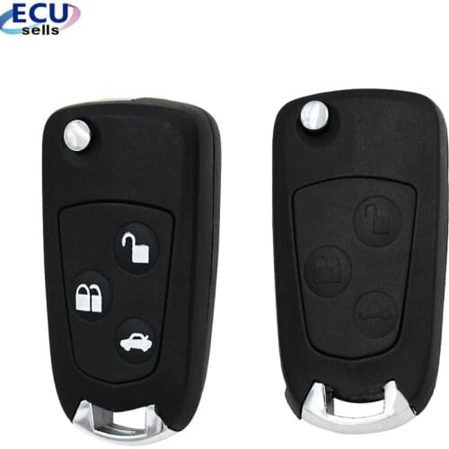 3 Buttons Uncut Blank Modified Folding Filp Car Remote Key Case Cove For Ford Mondeo Focus 2 3 Festiva Fiesta Key Case