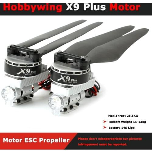 Hobbywing Brand-new X9 Plus 14S Power System Maximum Load 15kg for DIY 20L/25L Multirotor Agricultural Spraying Drone