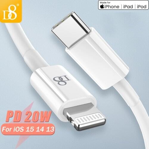 MFi USB Type C To Lightning Cable For iPhone12/SE/9/11/Xs/XR/8P PD 3A 18W USB-C Data Charging Cable For Macbook Pro For iPhone