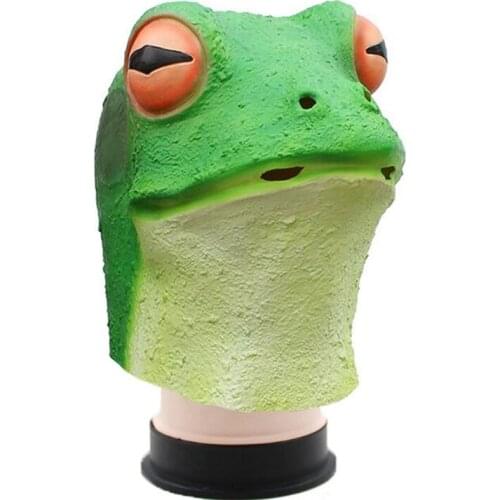 Frog salmon Funny Latex Unisex Movie Cosplay Anime costume Prop Adult Animal Party Mask for Halloween