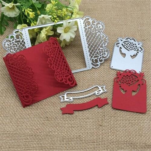 3pc flower vine ribbon hat lady Metal Cutting Dies Stencil Scrapbooking Photo Album Card Paper Embossing Craft DIY