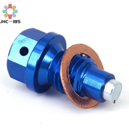 Motorcycle CNC Billet Aluminum Magnetic Oil Drain Plug Bolt For Husqvarna TE TC FE FC 125 250 300 350 450 501 201 2015