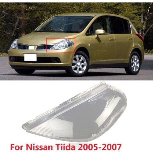 CAPQX For Nissan Tiida 2005 2006 2007 Front Headlamp Headlight Lamp cover Lampshade Waterproof Bright head light Shade Shell