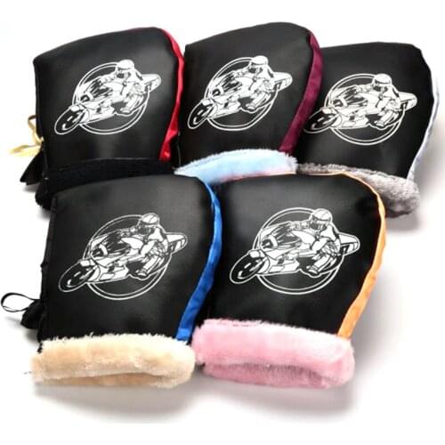 2pcs Waterproof Motorcycle Warm Covers Gloves Motor Handlebar Snowmobile Winter Unisex Covers Gloves