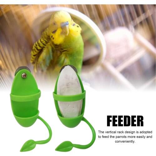Parrot Bird Feeder Parrot Bird Cuttlefish Bone Food Rack Bird Toy Parrot Supplies Vegetable And Fruit Basket Food Container