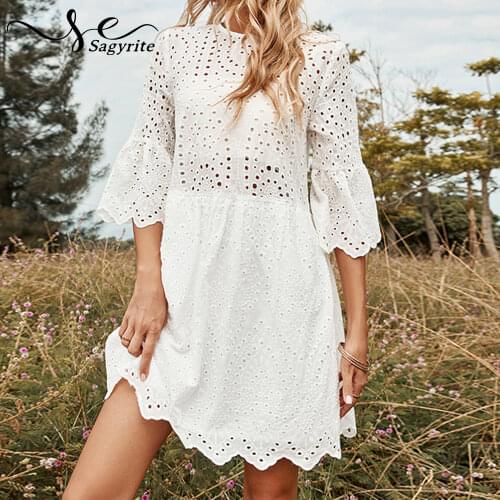 Белые летние платья Sagyrite China At AliExpress