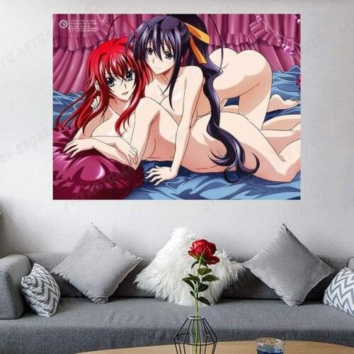 High School DxD Rias Gremory Himejima Akeno Anime Poster Wall Decor Art Print Canvas Painting Home Decoration