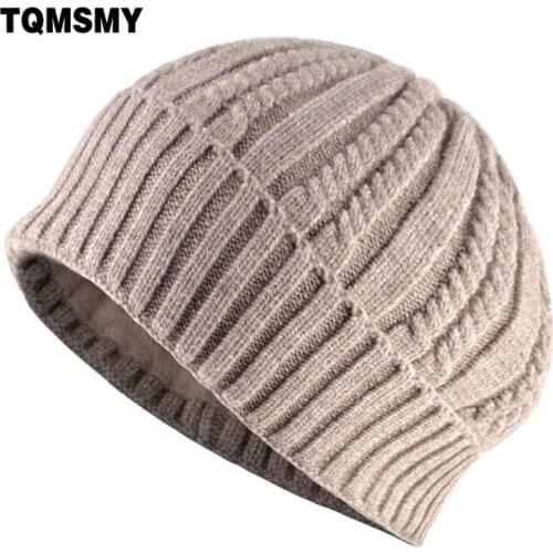 TQMSMY New Fashion Skullcap Women Winter Warm Knitted Wool Beanie Men Unisex Solid Color Knit Skullies Beanie Boy Girl Hat TMB06