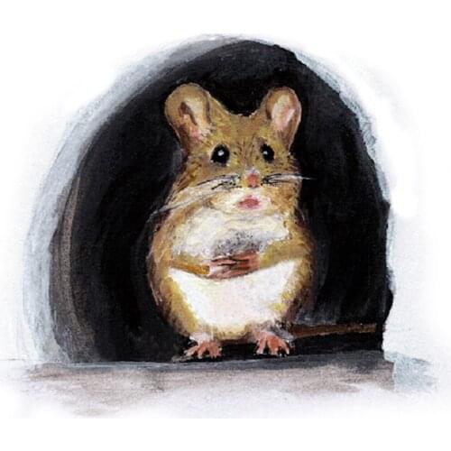 Creative Miniature Mouse Hole Decal Mural Unique Sticker Indoor And Outdoor Decoration Mouse In A Hole Wall Decal home decor