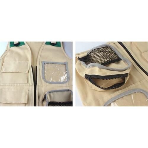 Durable Young Kids Cargo Vest and Hat 4 Pockets Explorer Safari Costume for 3-7 Year Olds Park Ranger Zoo Keeper