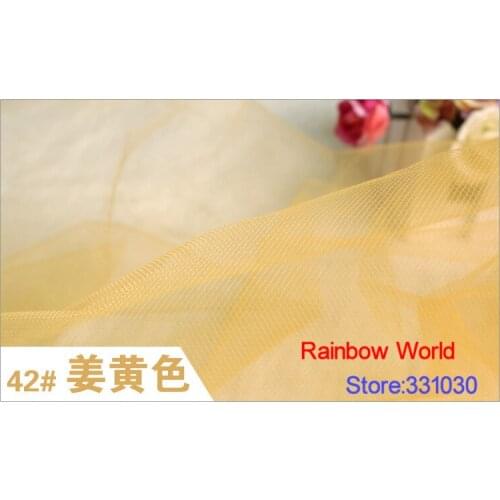 47# yellow medium hardness mesh cloth fabric with polyester material( 5 meters)