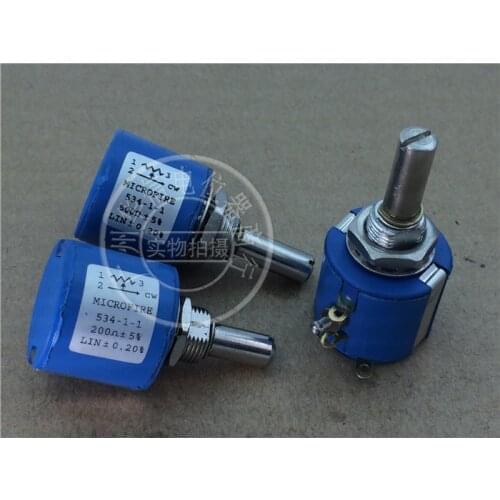 534-1-1 200 Euro 500 Euro Multiturn potentiometer with tap 4 foot length 25MM
