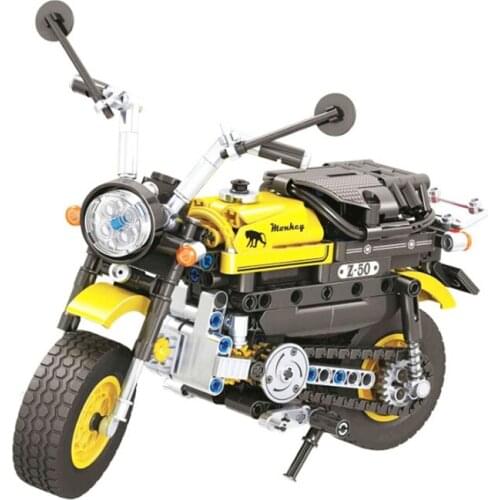 7071 402pcs Electric Mini Motorcycle Motorbike Building Block Diy Brick Model Bricks Intelligent Toys For Children