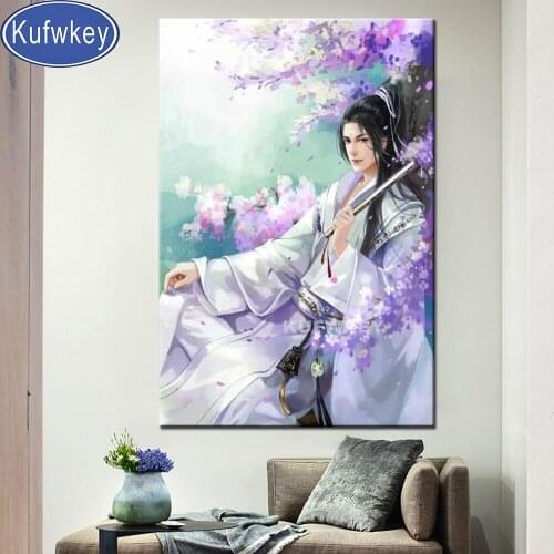 Diamond painting Mo Dao Zu Shi Figure master of the devilish cult Anime picture of rhinestone full square round diamond