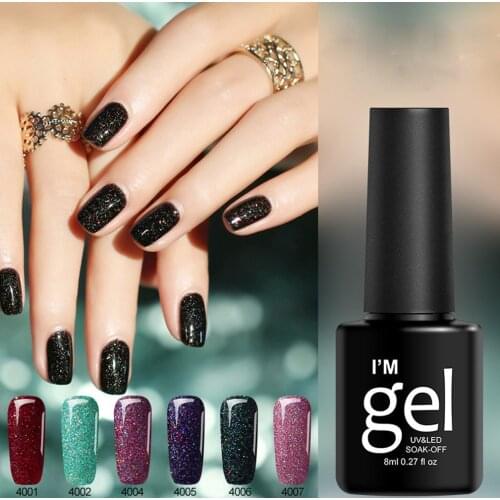 Shining UV Gel Nail Polish Soak Off Nail Art Topcoat Base Coat Varnish Long-lasting Water-based Nail Polish гель лак Manicure