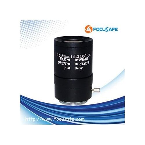 Focusafe Economic Varifocal Manual Iris Lens 3.5-8mm 1/3" CS Mount CCTV Lens for CCTV Security Camera