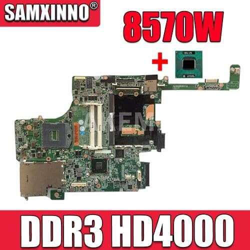ERILLES 690643-001 Main Board For Hp Elitebook 8570W Laptop Motherboard DDR3 HD4000 J8A with graphics slot