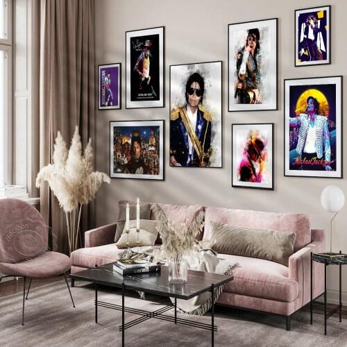 Michael Jackson Legend Music Dance Star Vintage Poster Pub Bar Wall Art Pictures Living Room Home Decor Wall Stickers Canvas