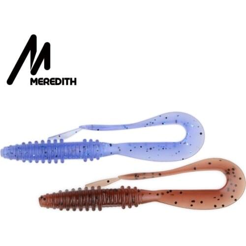 MEREDITH Worm Ice Fishing Baits Soft lure 20pcs Polaris 75mm 1.8g Soft Baits Pesca Jerk Pesca Jig Trout Jig