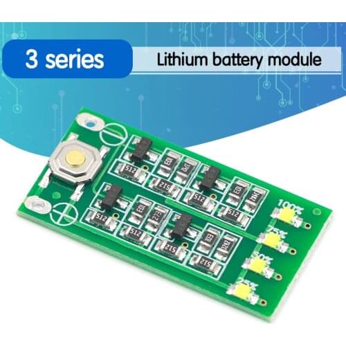 3S 11.1V 12V 12.6V Lithium Battery Capacity Indicator Module Lipo Li-ion Power Level Display Board 3 Series 9-26V