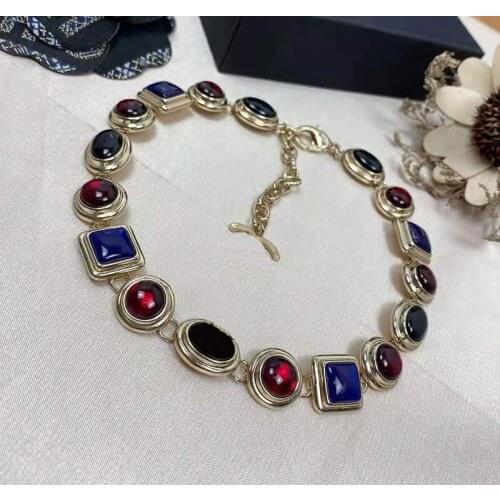 New party jewelry charms letter lucky necklace for women famous brand necklace female