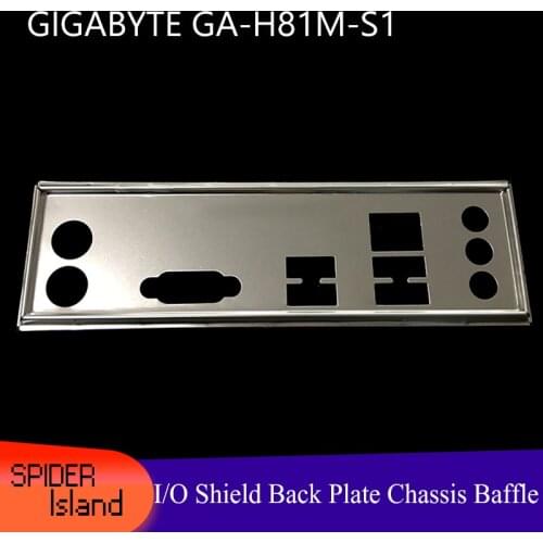 I/O Baffle Shield Back Plate for GIGABYTE GA-H81M-S1 Rear Panel of Chassic Motherboard IO Bracket Backplane