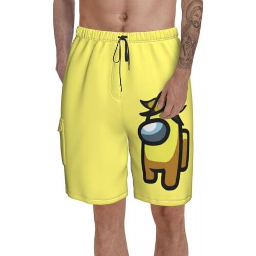 Causal Breathable Quick Dry Sarcastic 3D Video Game Sports Impostor Sus Sussy Amogus Male Shorts
